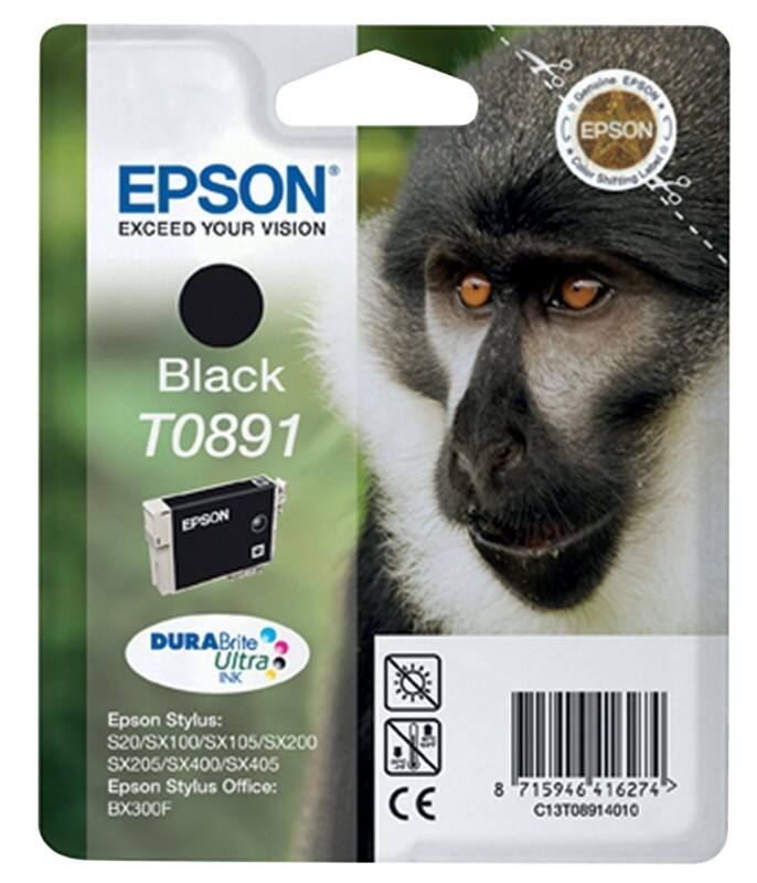 Epson T0891 Original Tintenpatrone C13T08914011 Schwarz