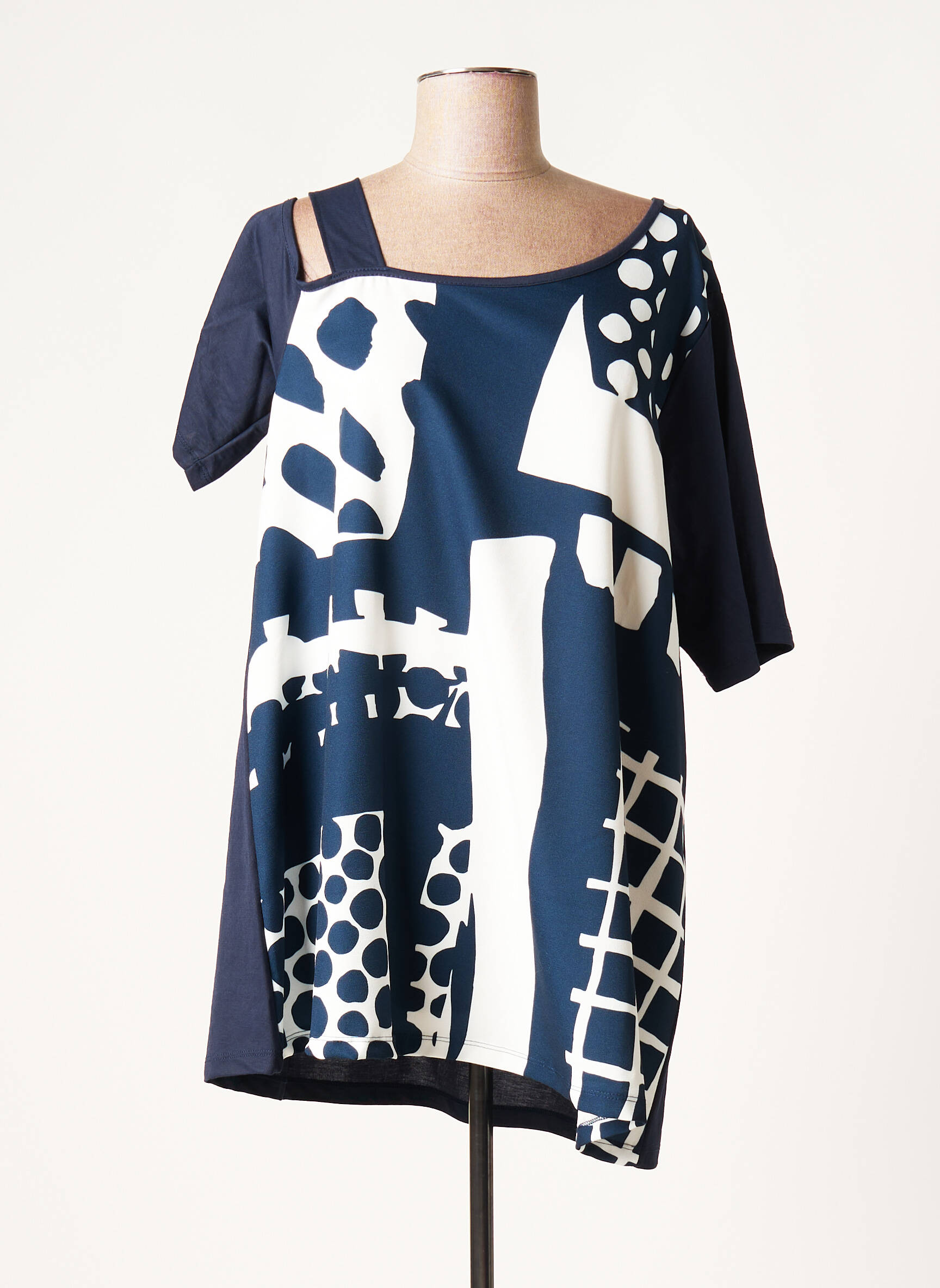 G Oze Tuniquemanchecourte Femme couleur bleu