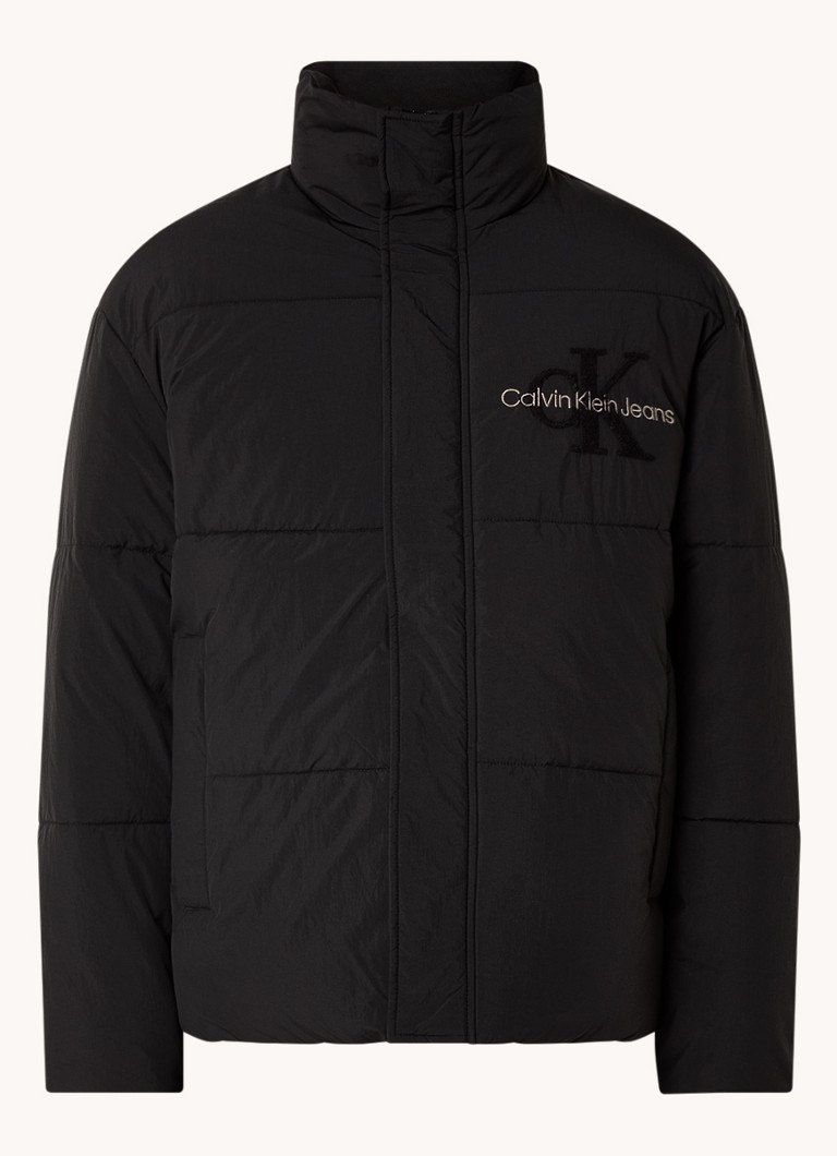 Calvin Klein Chenille puhasta jakna s logotipom i bočnim džepovima