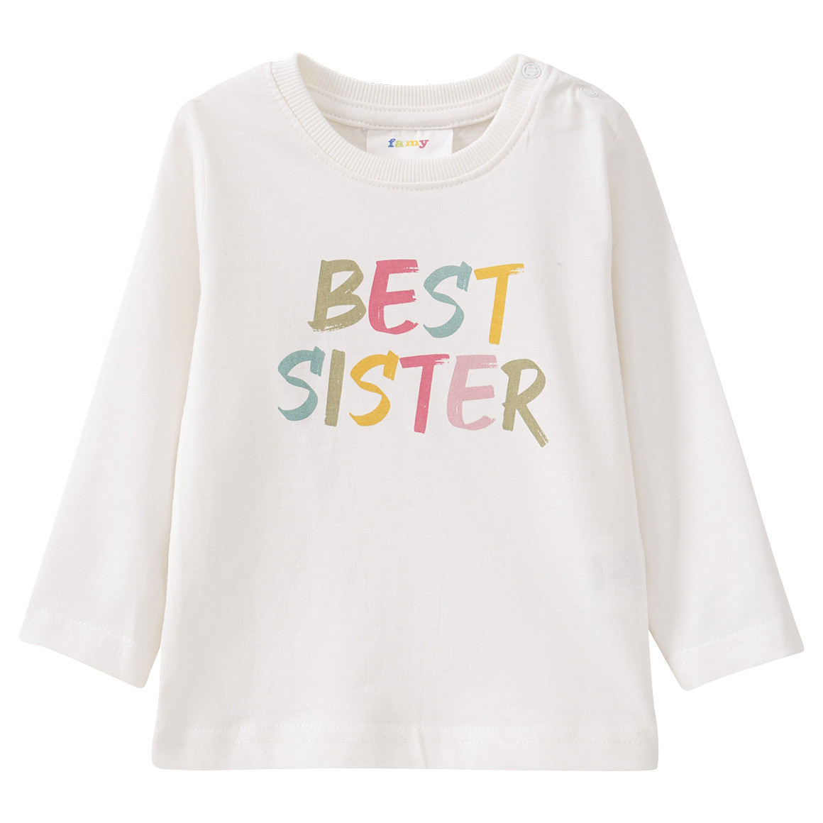 Baby Langarmshirt mit Message-Print