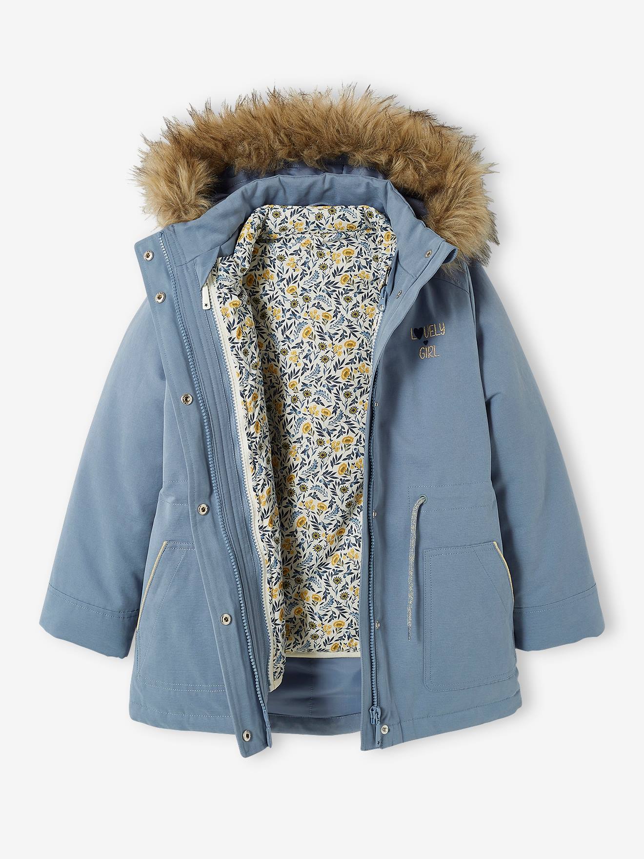 Parka 3 en 1 hiver fille vert