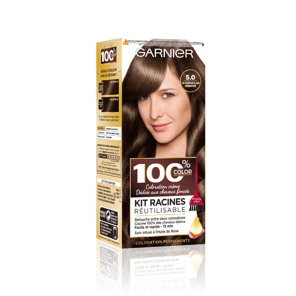 garnier coloration 100% Color Kit Retouche Coloration Permanente pourRacines
