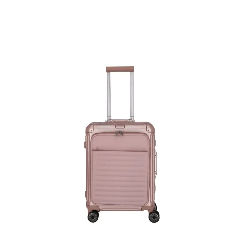 Travelite NEXT Trolley S mit Vortasche 4 Rollen (55 cm) - Rosé