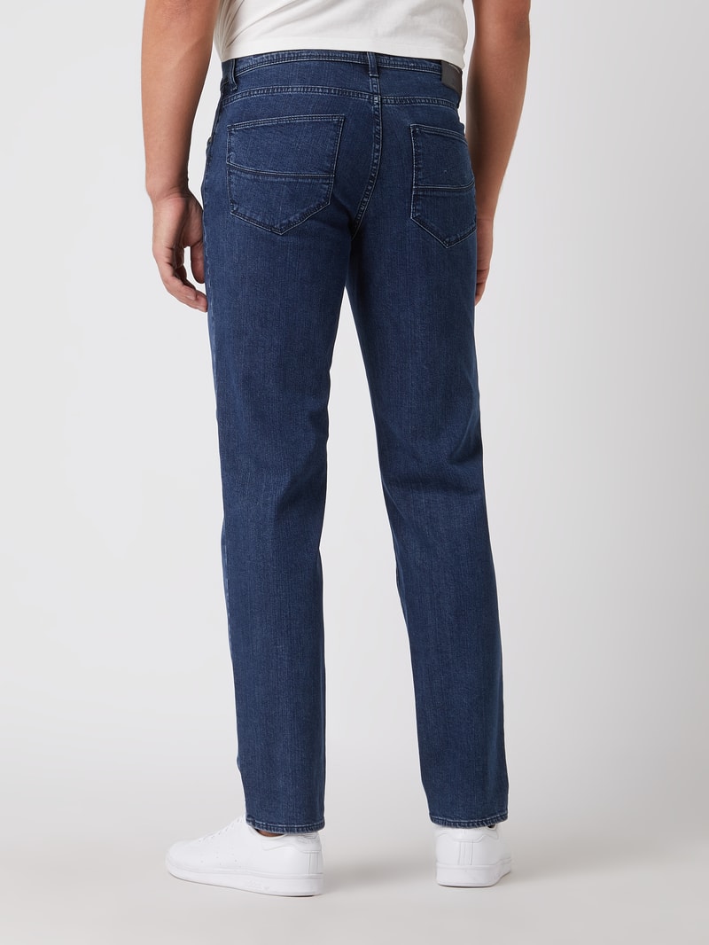 Straight Fit Jeans mit Stretch-Anteil Modell 'Cadiz' in blau