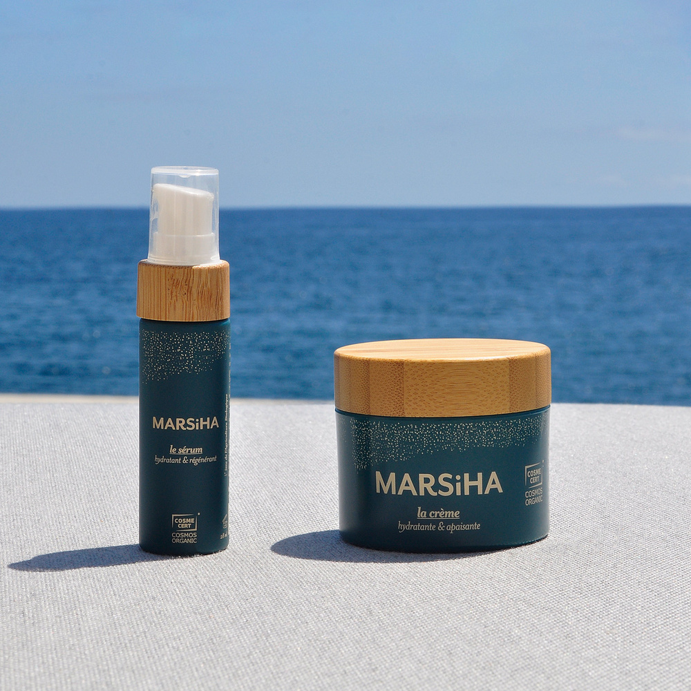 marsiha Coffret découverte soin visage : crème + sérum + Calissons