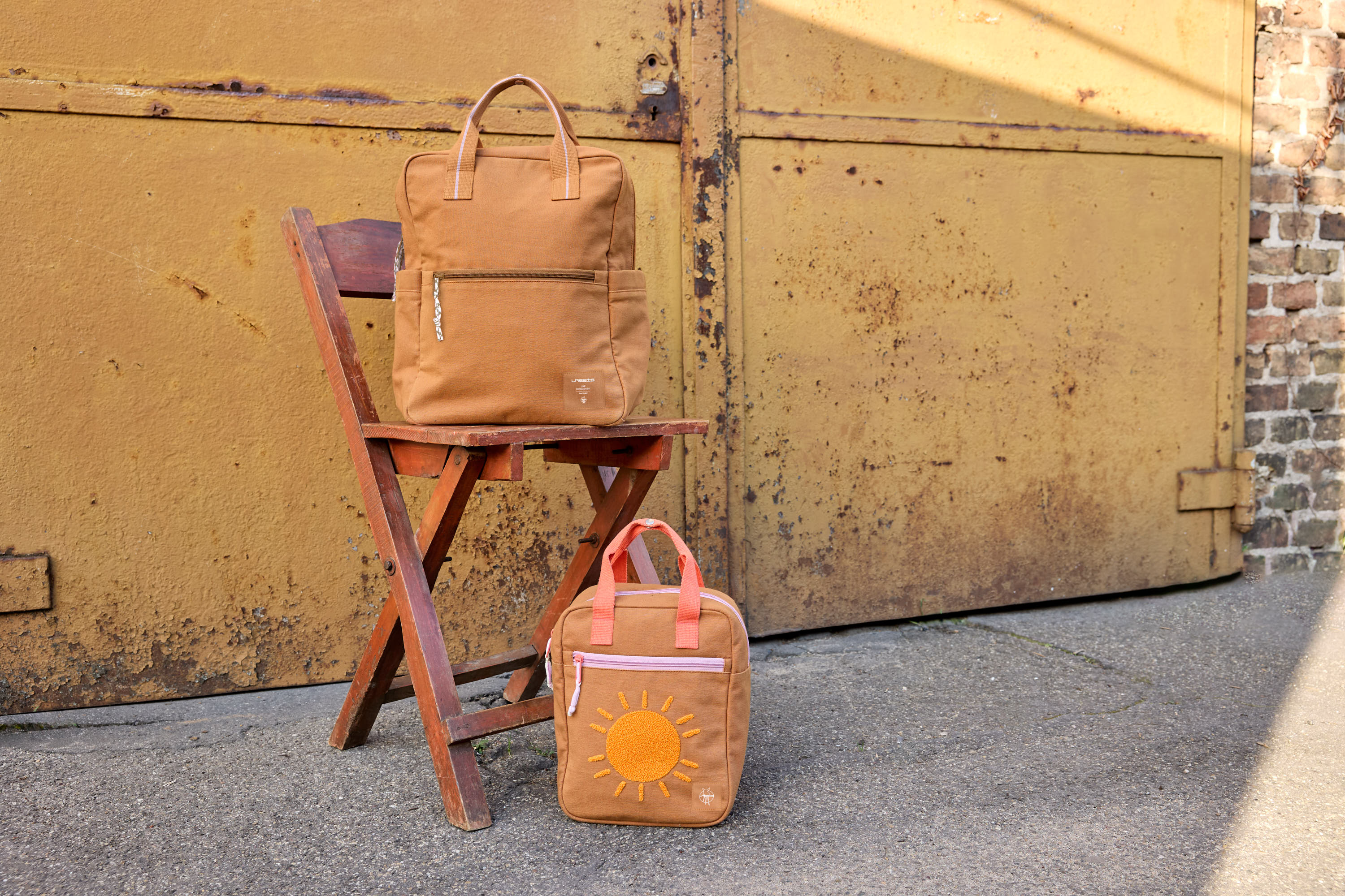 Wickelrucksack Square Little One & Me - Big, Karamell