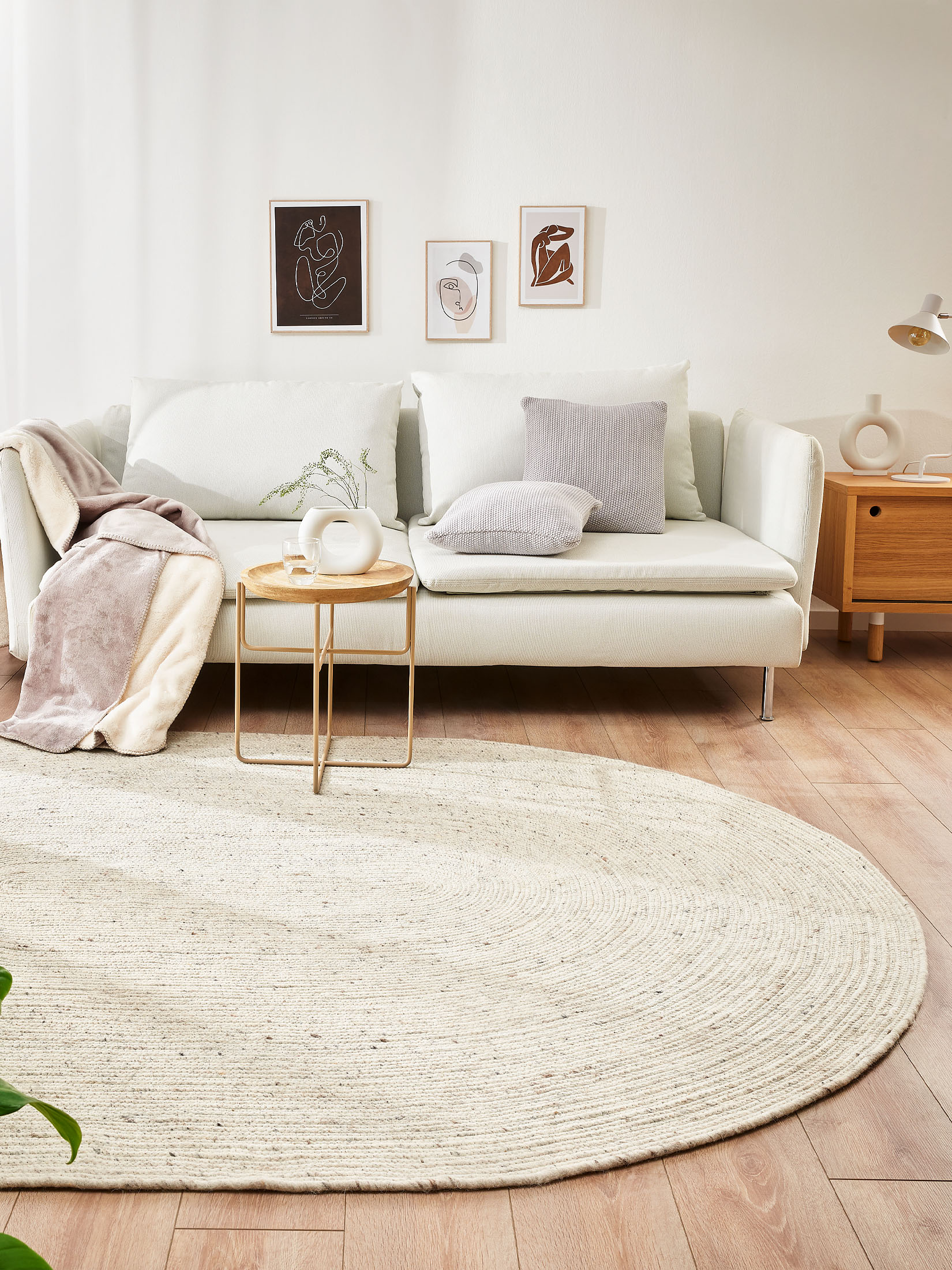Björna Woll-Teppich, Creme