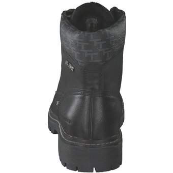 Tom Tailor Schnür Boots in schwarz