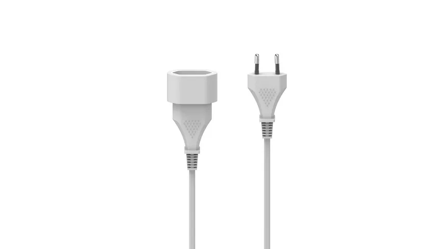 Hama Verlängerungskabel mit Eurostecker, für innen, 3 m, Weiß