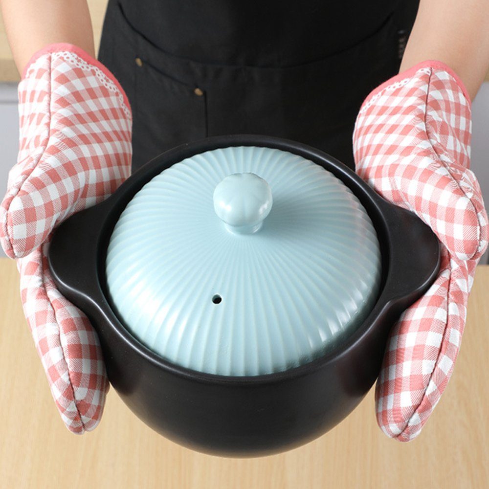 ZanMax Topfhandschuhe 2 Stück Rutschfeste, isolierte Ofenhandschuhe, Backhandschuhe, (2-tlg)