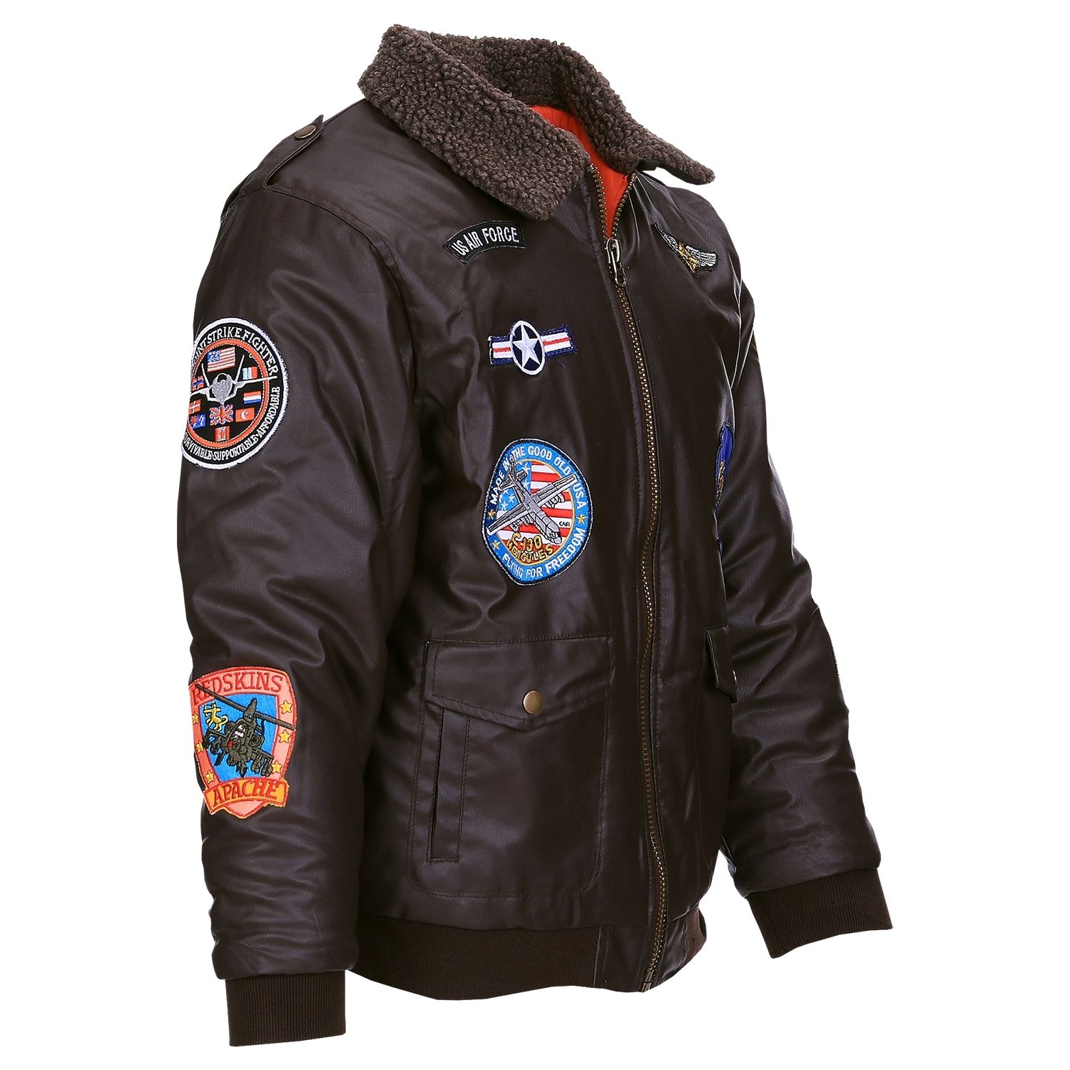 Kids Fliegerjacke Kunstleder