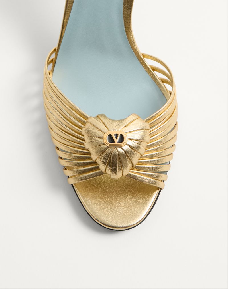 Sandália Coeur Royal em Nappa Laminada 85mm