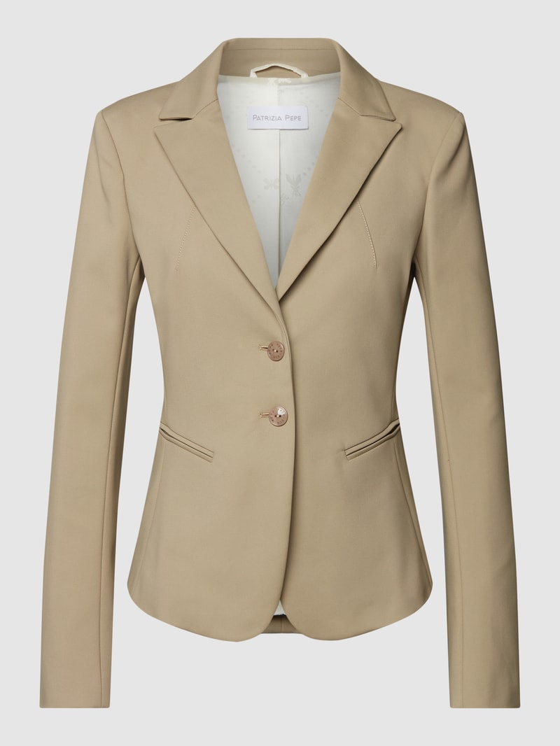 Blazer mit Paspeltaschen Modell 'GIACCA' in olivgrün