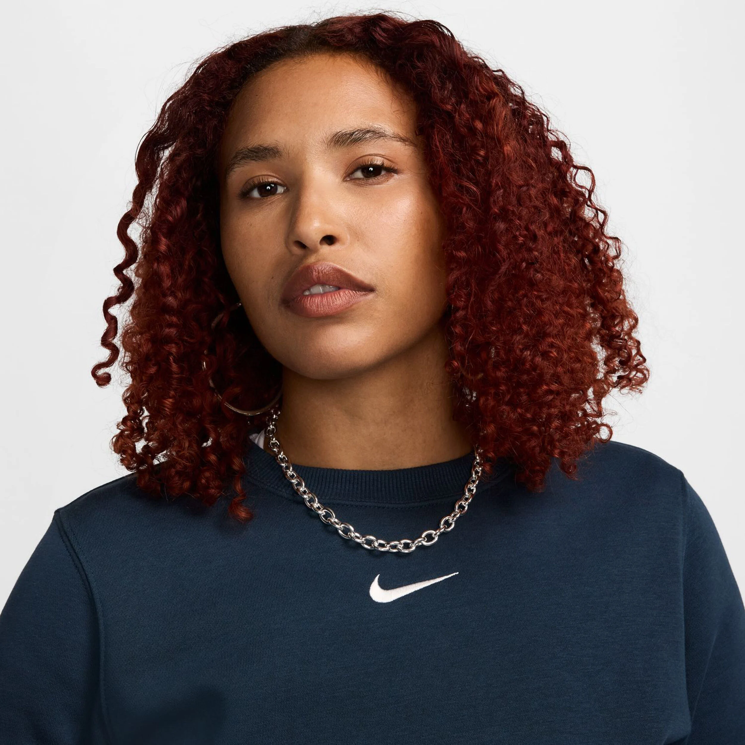 PHNX Fleece STD Crew T-Shirt Damen - Dunkelblau