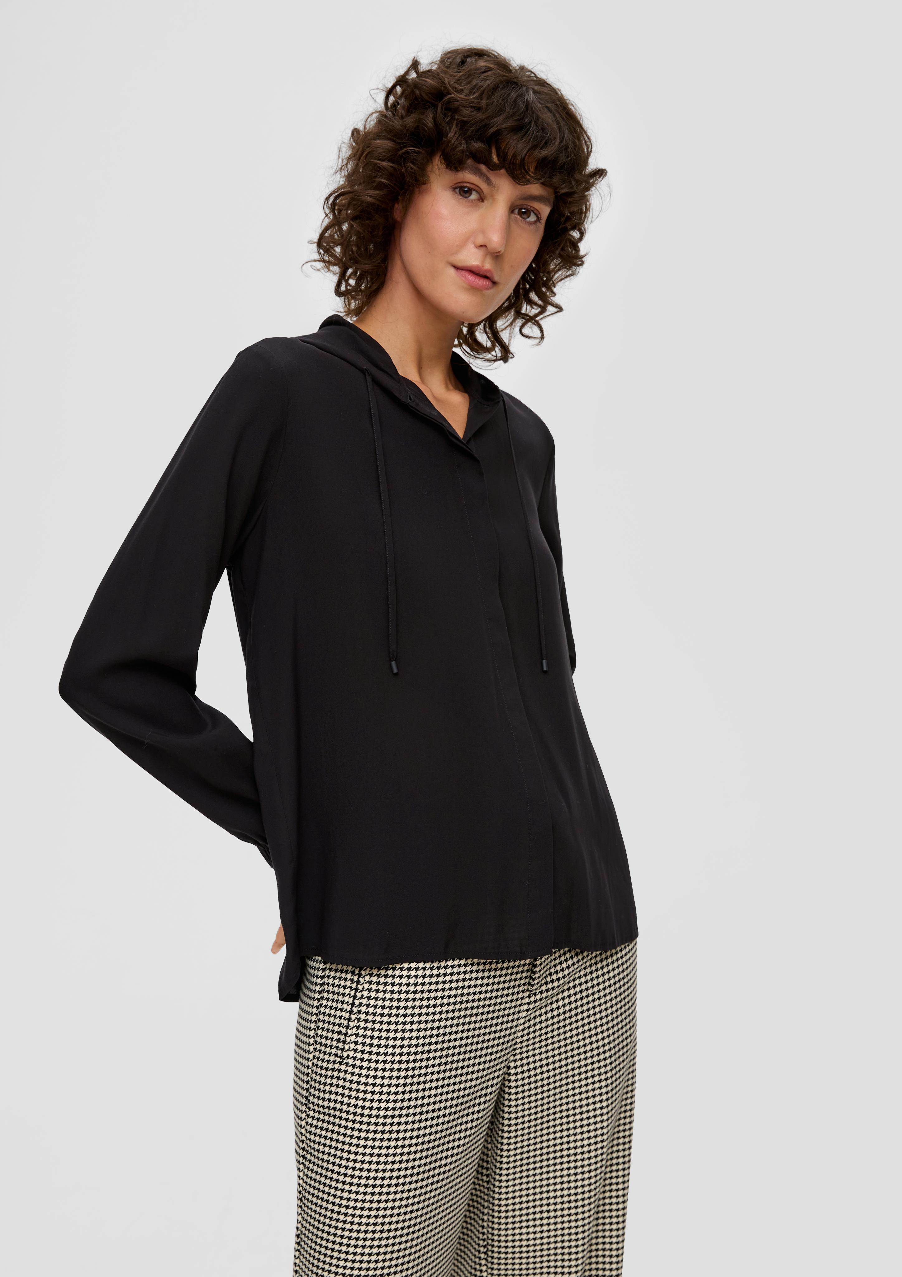 Seidige Bluse mit Kapuze  2139166-9999