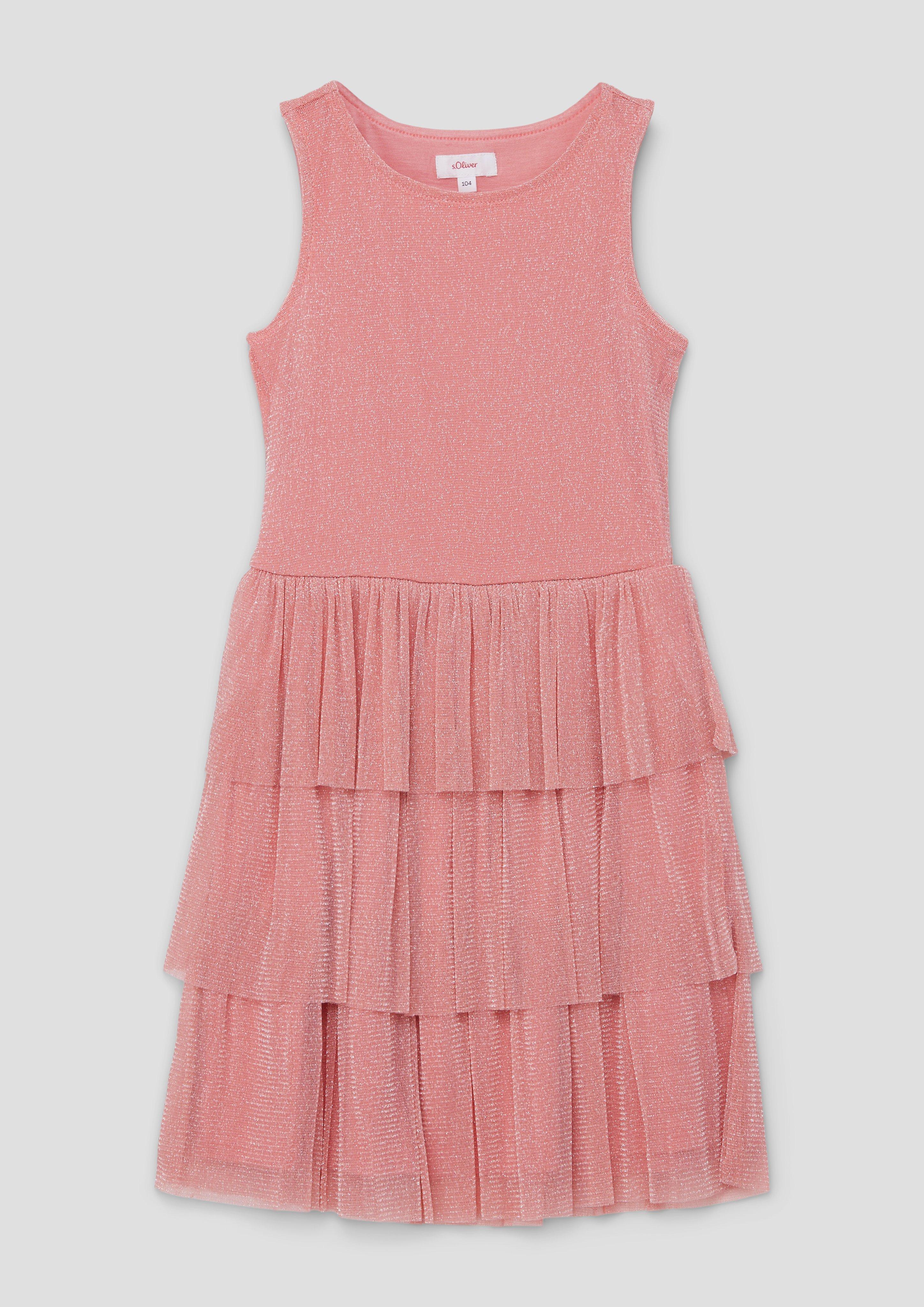 Mehrlagiges Kleid aus zartem Mesh  2140047-2152