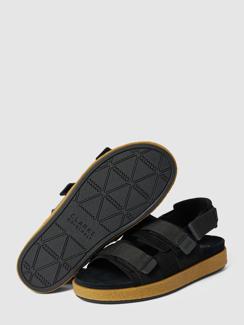 Sandalen mit Klettverschluss in schwarz