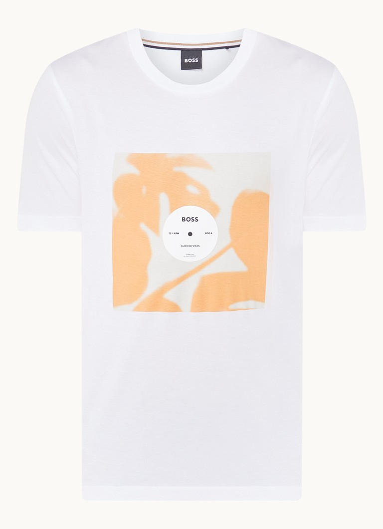 Koszulka HUGO BOSS Tiburt z nadrukowanym logo