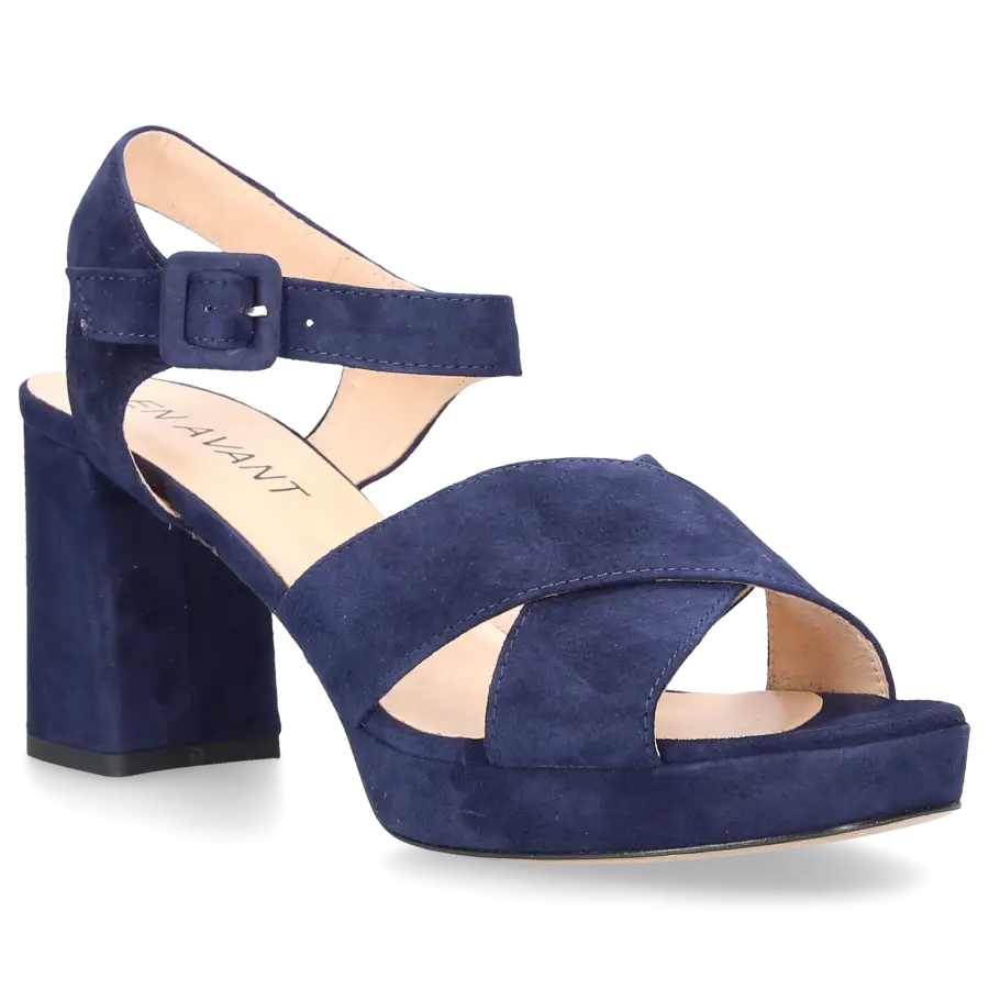 EN AVANT - Sandalen LUXE Veloursleder - blau