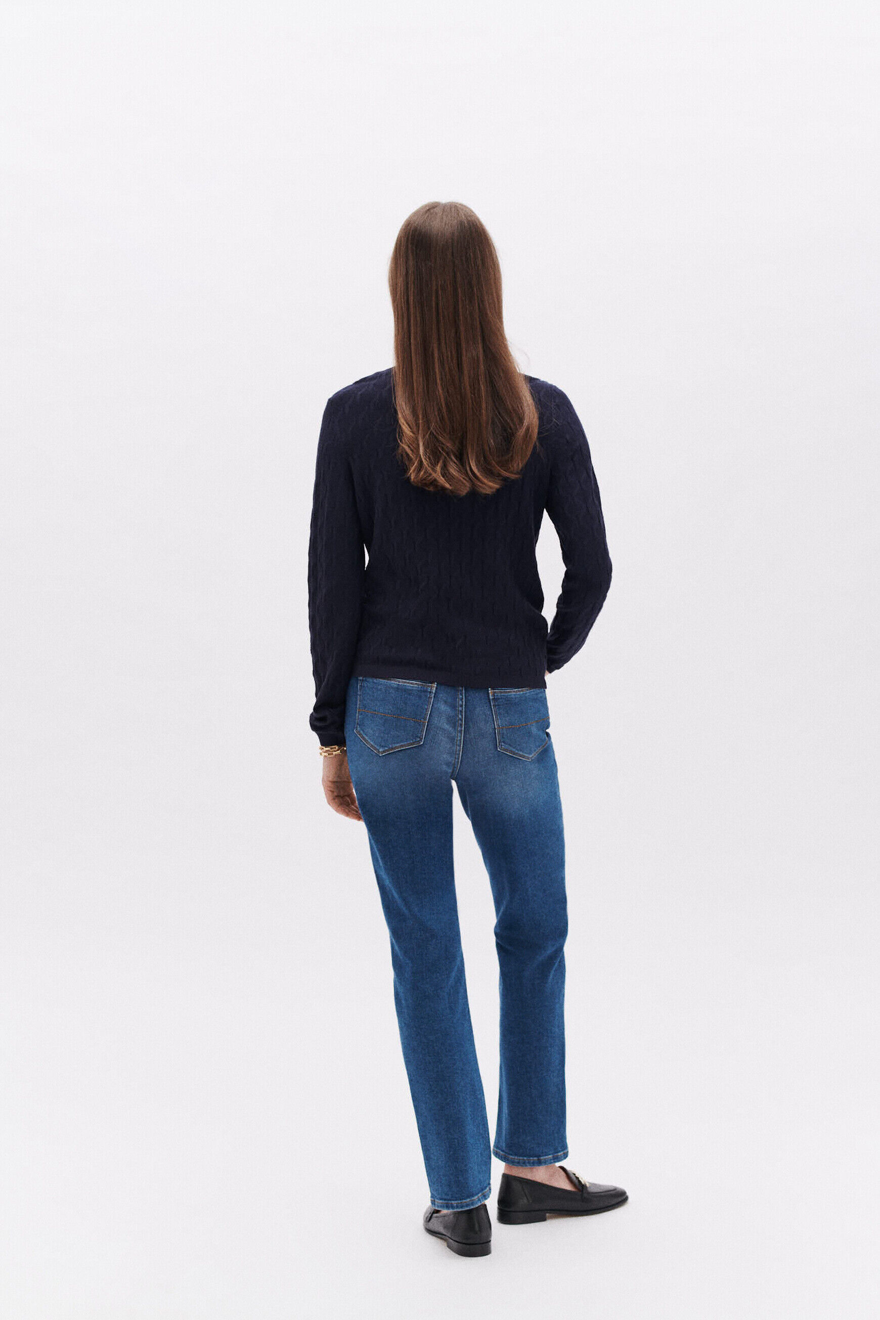 Pull manina bleu marine femme