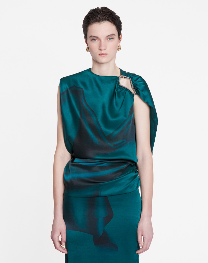 ROBE LONGUE EFFET DRAPÉ