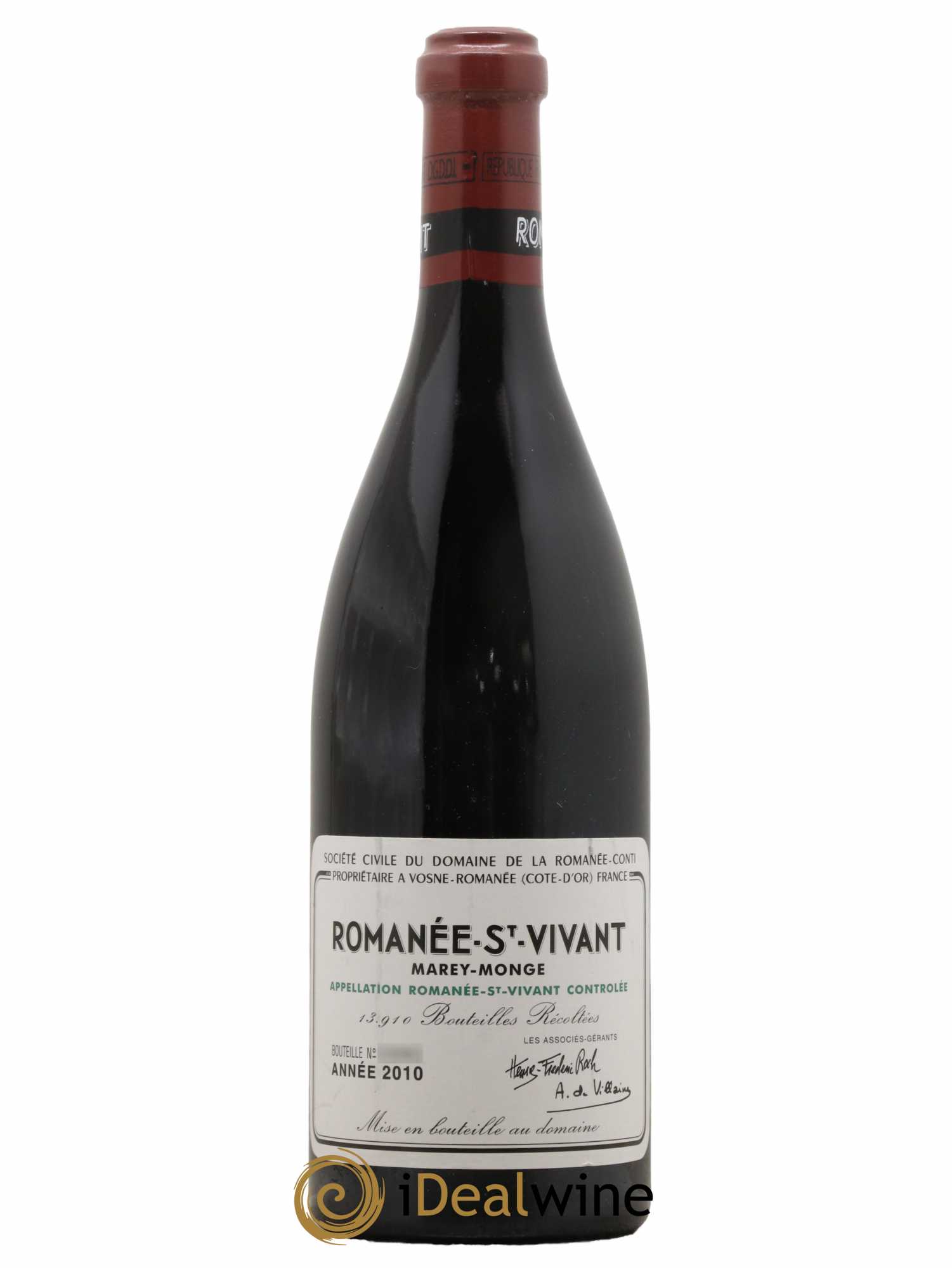Romanée-Saint-Vivant Grand Cru Domaine de la Romanée-Conti  2010 - Lot de 1 Bouteille