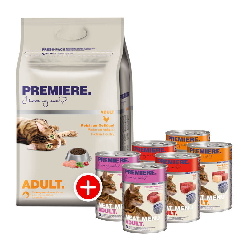 PREMIERE Nassfutter PREMIERE Adult Mischfütterung Set 2tlg.