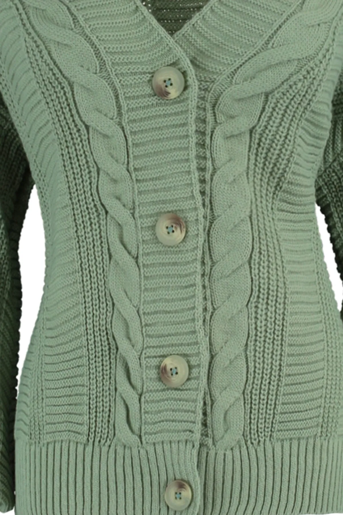 Trendyol Collection  Mintgrüne Strickjacke