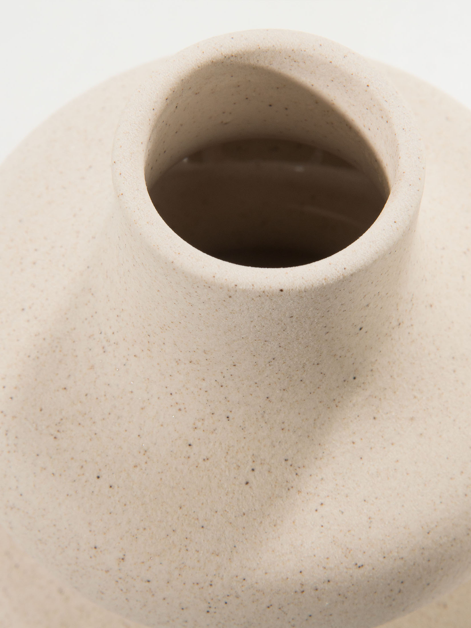 Wurly Vase, Mattweiss