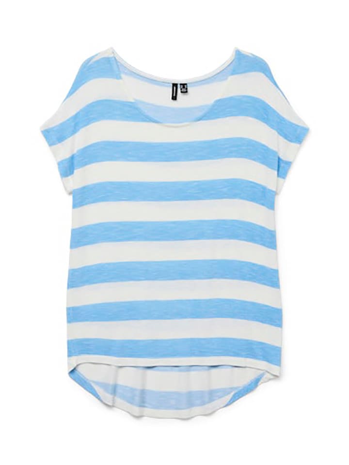 Vero Moda Shirt in Hellblau/ Weiß günstig kaufen