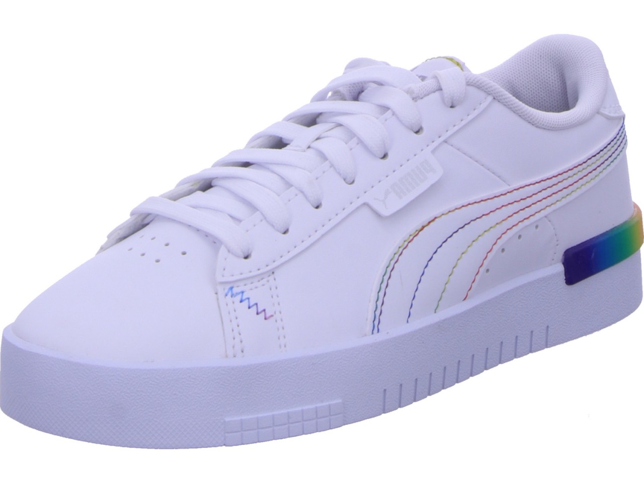 PUMA Freizeit Schnürer weiss Jada Rainbow Hues