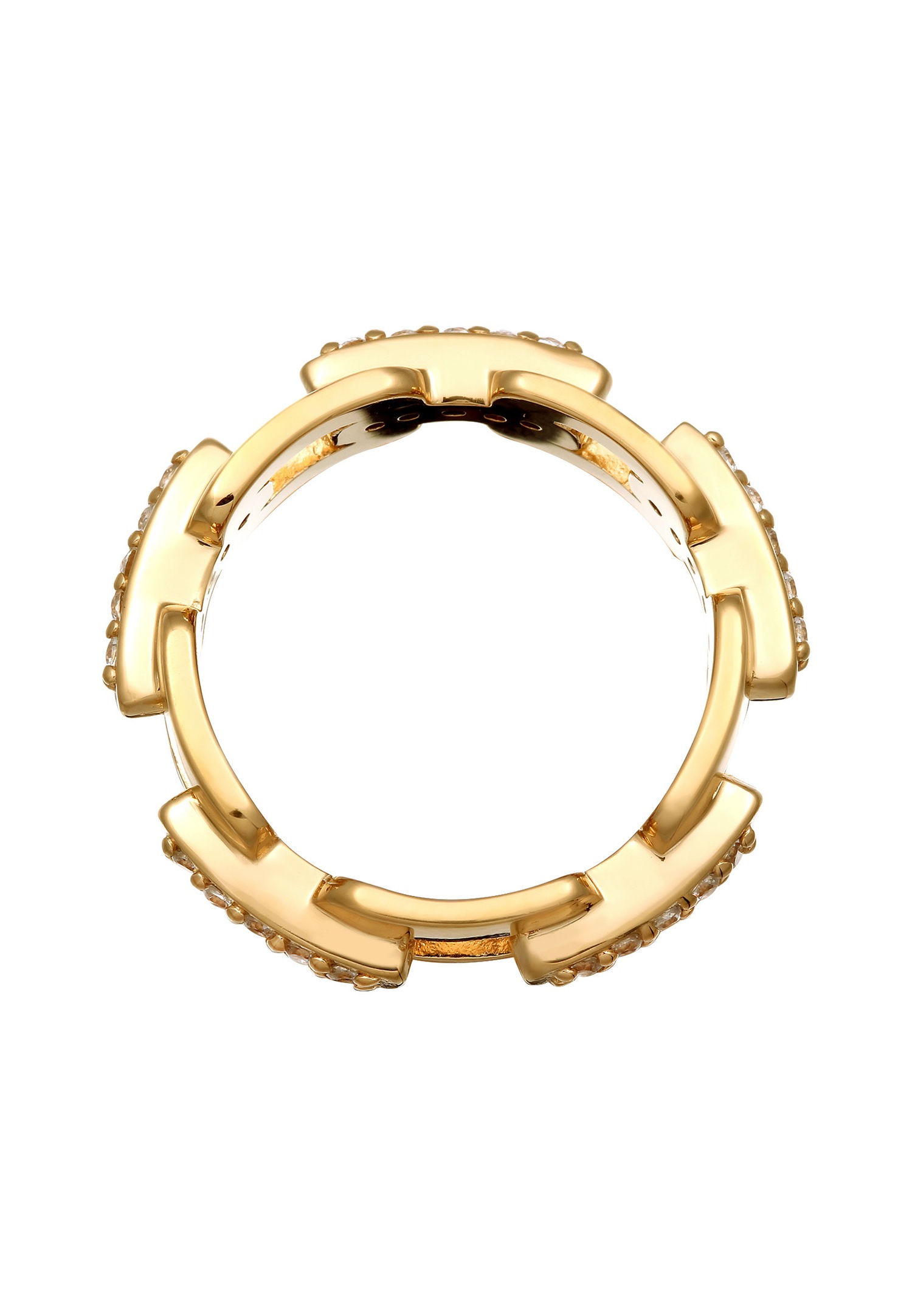 KUZZOI Moški prstan Kuzzoi z belim cirkonom in diamantnim brušenjem, srebro 925, za zabavo/silvestrovo