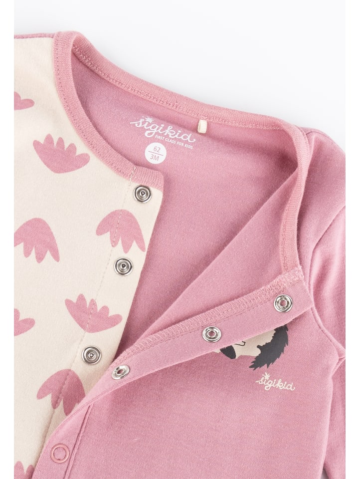 Sigikid Overall Baby Nachtwäsche in rosa/weiß günstig kaufen