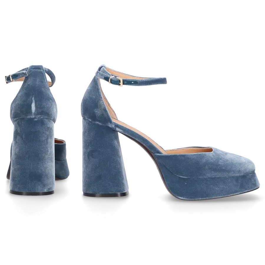 Roberto Festa - Pumps NICLA Samt - blau