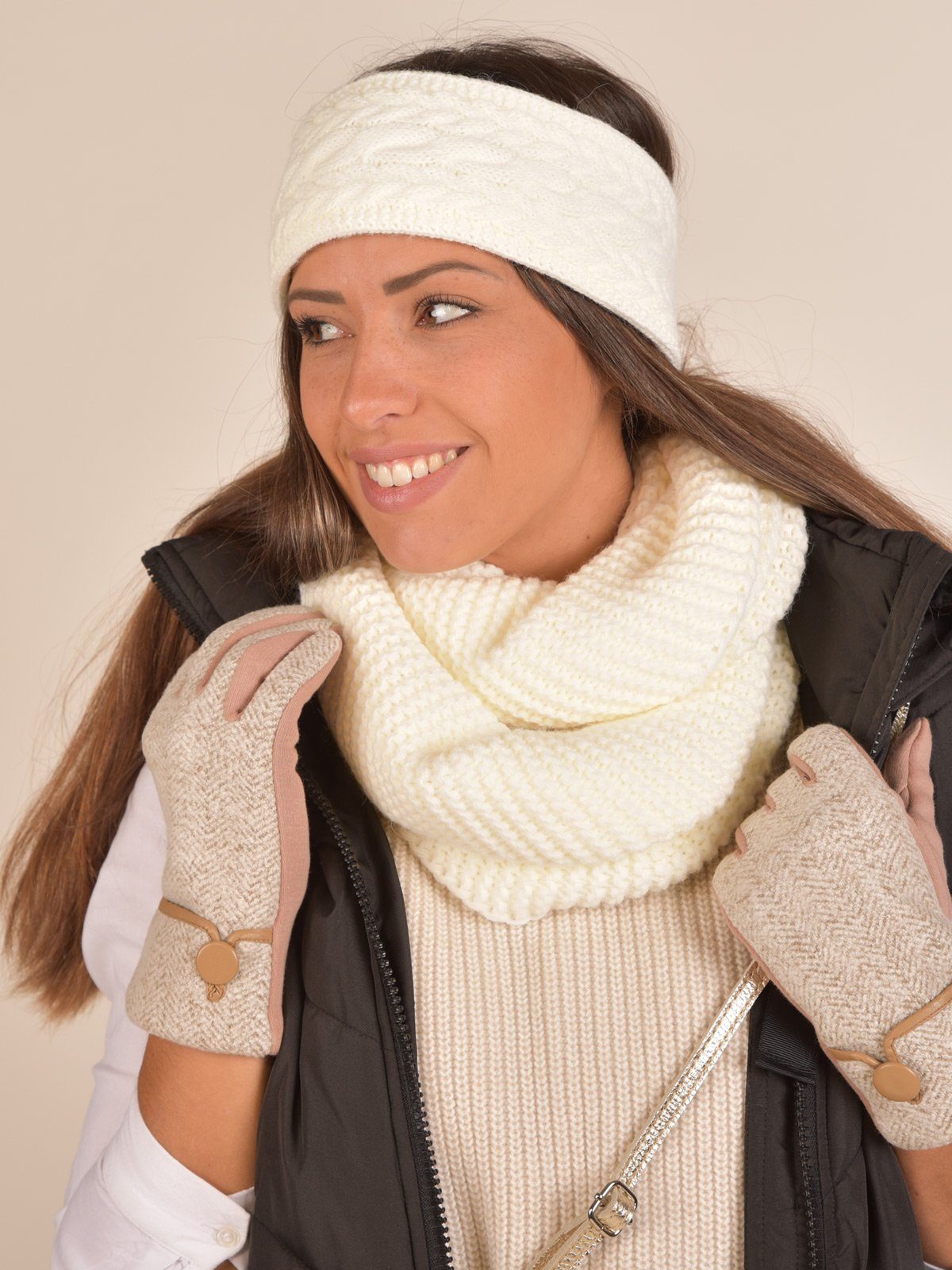 styleBREAKER Strickschal, (1-St), Strick Loop Linksstrick