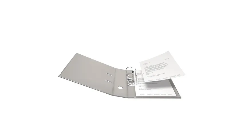 Ordner PP A4 8cm grau