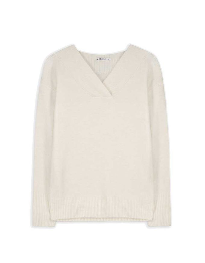 Strickpullover - V-Ausschnitt