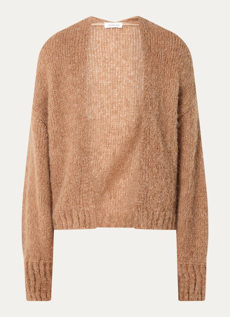 alchemist Louiza coarse knit conspicuous vest in alpaca wool blend