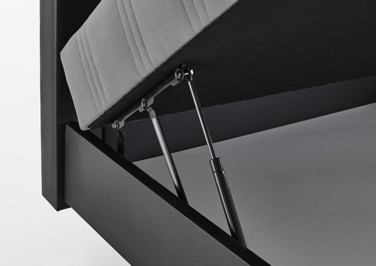 Relita Boxbett MINA mit LED schwarz 140x200