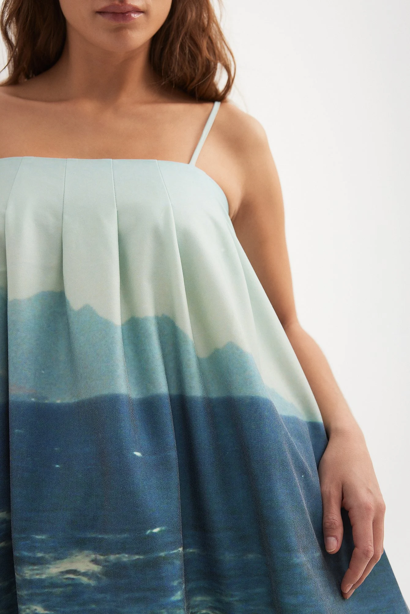 Minikleid mit Meeresmuster
