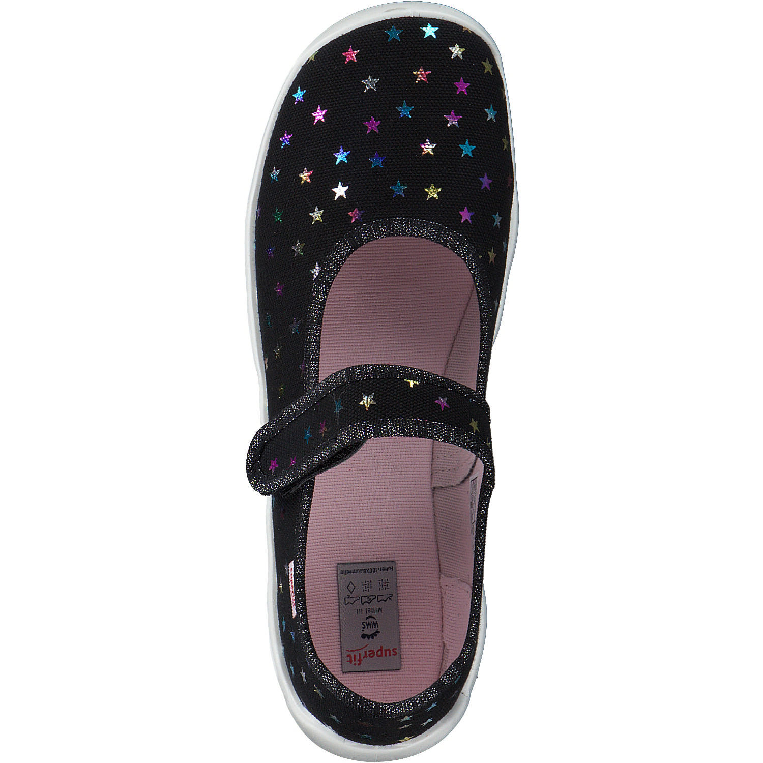 Superfit BUBBLE 06271, Hausschuhe, Kinder, Schwarz