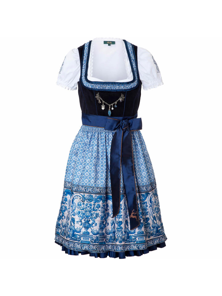 Wiesnkönig Dirndl Sarah in Blau günstig kaufen