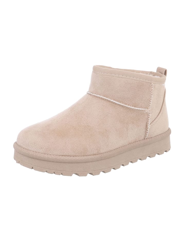 Ital-Design Stiefelette in Beige günstig kaufen