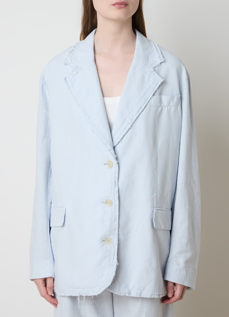 Acne Studios Blazer in linen blend with flap pockets