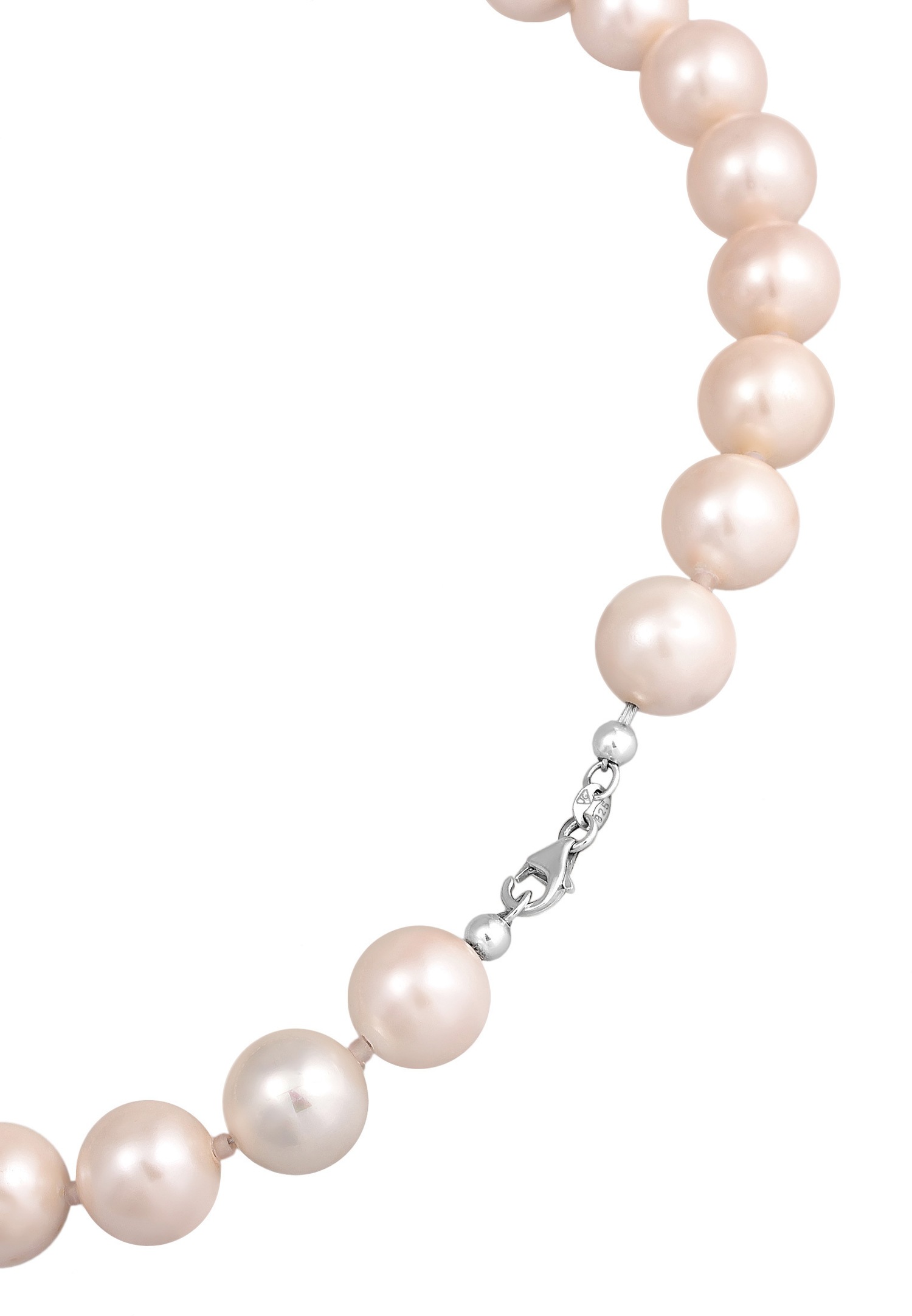 Collana Elli da donna in stile vintage con perline di conchiglia in argento sterling 925