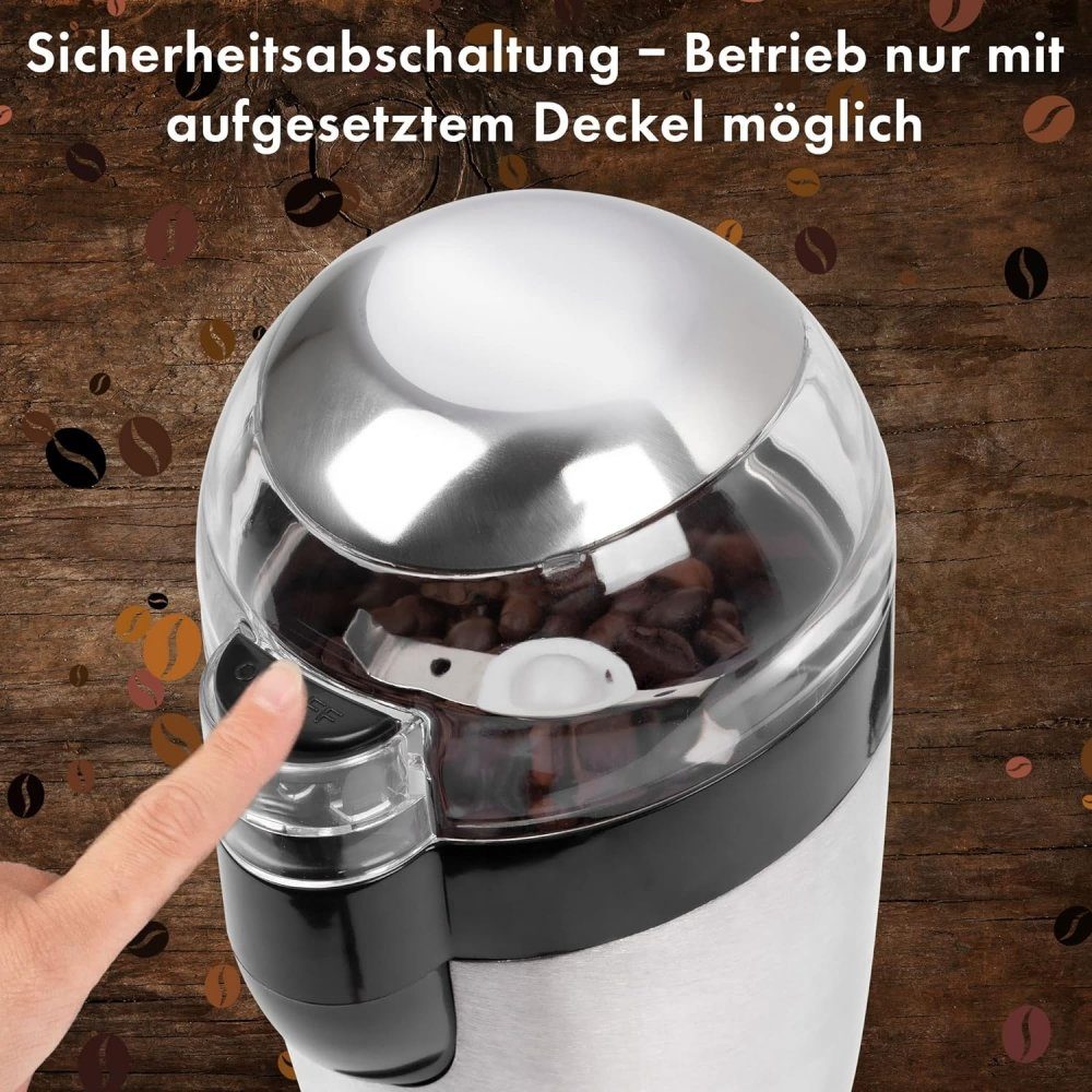 CLATRONIC Kaffeemühle KSW 3307 - Kaffemühle - edelstahl, 120 W