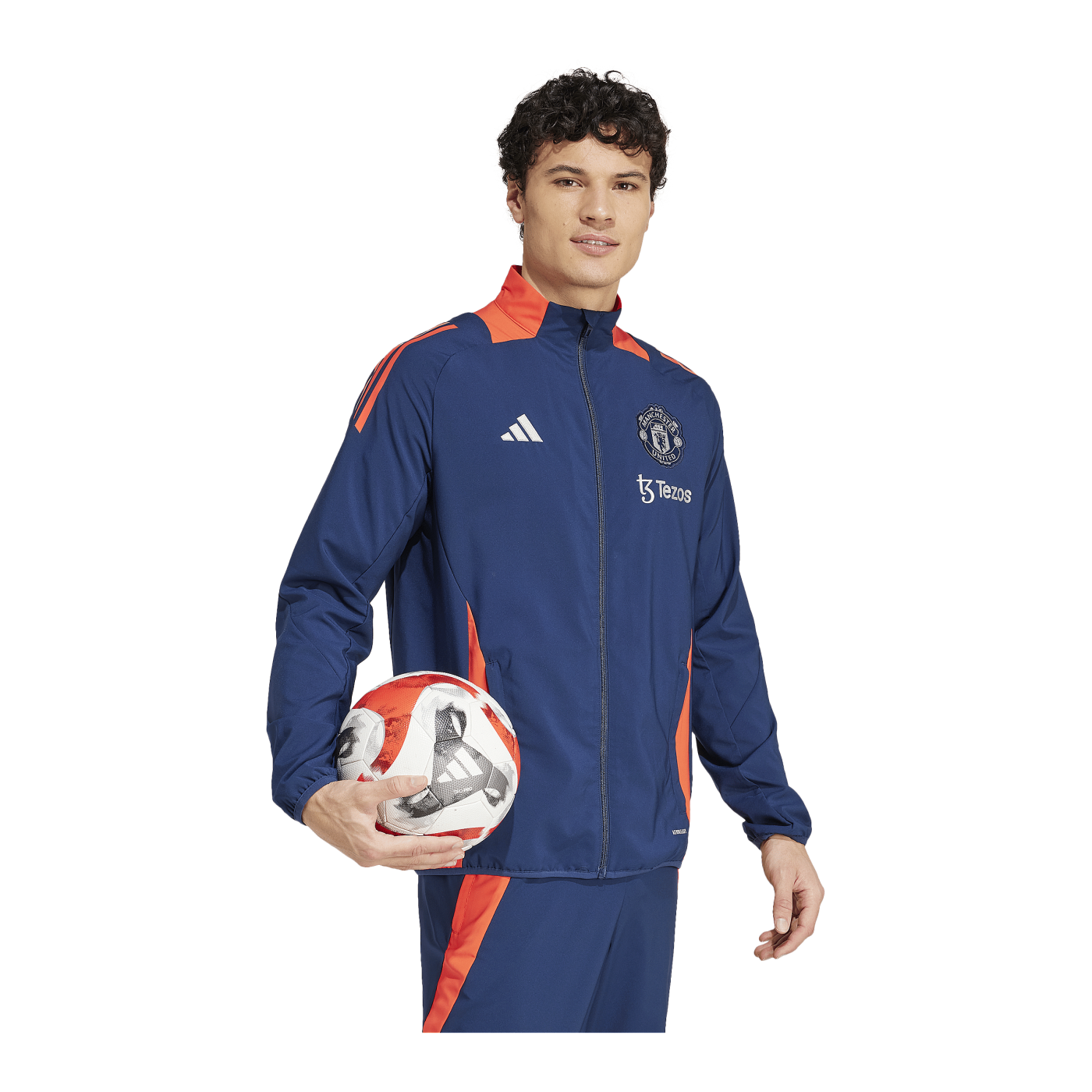 adidas Manchester United Prematch Jacket 2024/2025 Blau