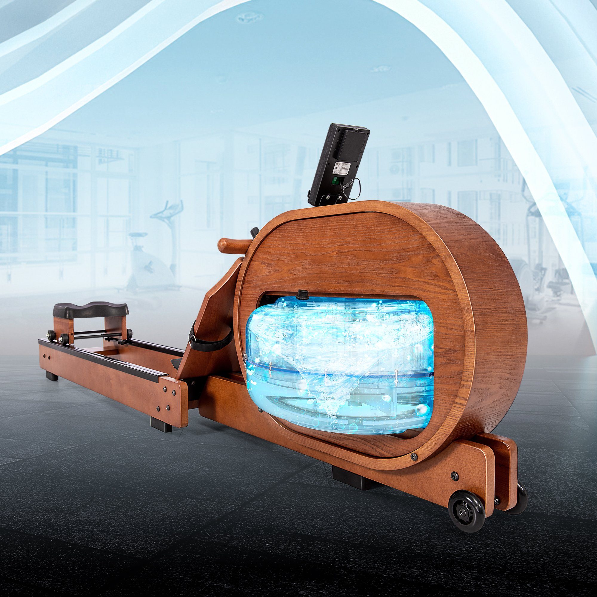 REDOM Rudergerät Wasser Rudergerät mit Wassertank LCD-Display Kinomap App für Zuhause (Rudermaschine, Ruderzugmaschine)