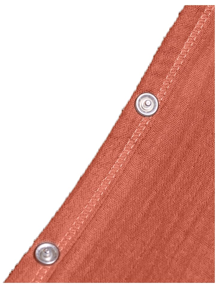 Mababu Kapuzenhandtuch Baby, 4 Lagen Musselin, Bio-Baumwolle in rust günstig kaufen 75x75 cm