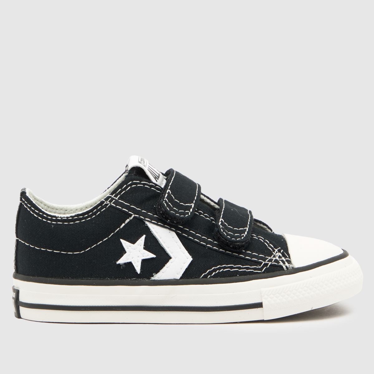 Converse svarta och vita Star Player 76 v Pojkar Småbarnsskor